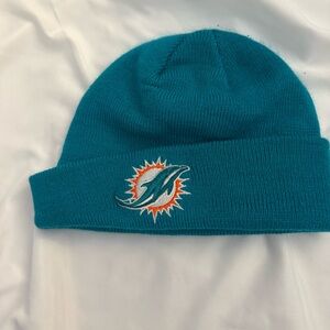 Like New NFL Team Apparel Miami Dolphins Logo Knit Beanie